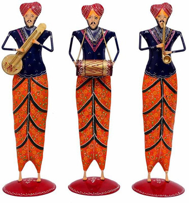 NG Art Ventura Handcrafted Multicoloured Sardar Musicians : Set of 3(17 Inch Tall ) Decorative Showpiece - 43 cm(Wooden, Iron, Multicolor)
NG Art Ventura Handcrafted Multicoloured Sardar Musicians : Set of 3(17 Inch Tall ) Decorative Showpiece - 43 cm(Wooden, Iron, Multicolor)