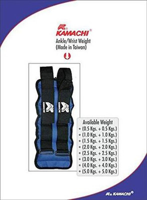 KAMACHI K-2105 (2.5 kgs*2)ANKLE/WRIST WEIGHT PAIR (MADE IN TIWAN) Ankle Support (, Blue
KAMACHI K-2105 (2.5 kgs*2)ANKLE/WRIST WEIGHT PAIR (MADE IN TIWAN) Ankle Support (, Blue