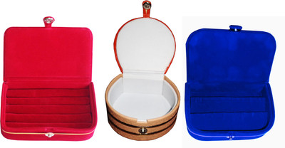 Funkroo Combo 1 pc red ring box 1 pc blue ear ring box and 1 pc bangle box Makeup Vanity Box(Multicolor)
Funkroo Combo 1 pc red ring box 1 pc blue ear ring box and 1 pc bangle box Makeup Vanity Box(Multicolor)