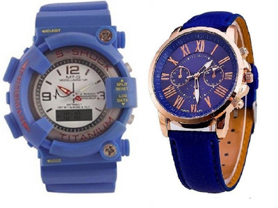 sooms BLUE S SHOCK STYLISH DIGITAL MEN WATCH with GENEVA PLATINUM ARTIFICIAL CHRONOGRAPH BIG SIZE DIAL BLUE STRAP LADIES Watch - For Men & Women
sooms BLUE S SHOCK STYLISH DIGITAL MEN WATCH with GENEVA PLATINUM ARTIFICIAL CHRONOGRAPH BIG SIZE DIAL BLUE STRAP LADIES Watch - For Men & Women