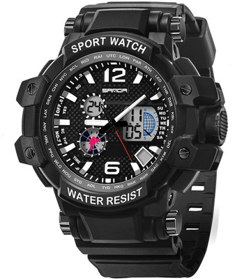 Sanda 0746 Dual Display Wrist watches Dual Display Wristwatch Watch - For Men