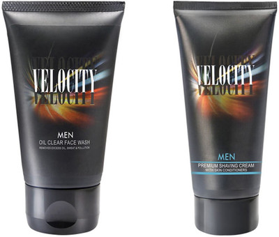 Modicare VELOCITY MEN OIL CLEAR FACE WASH (50GM) with VELOCITY MEN PREMIUM SHAVING CREAM (70 g)(Set of 2)
Modicare VELOCITY MEN OIL CLEAR FACE WASH (50GM) with VELOCITY MEN PREMIUM SHAVING CREAM (70 g)(Set of 2)