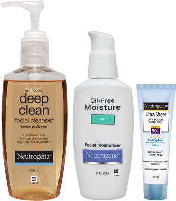 Neutrogena Oily Skin Combo(Set of 3)