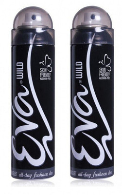 EVA Wild Deodorant Spray Combo Pack of 2 (125ML each) Deodorant Spray - For Women(250 ml, Pack of 2)
EVA Wild Deodorant Spray Combo Pack of 2 (125ML each) Deodorant Spray - For Women(250 ml, Pack of 2)