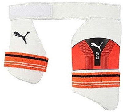 Puma EVO DUAL Cricket Thigh Guard(White, Orange