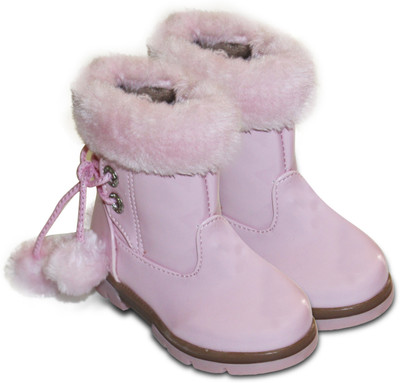 DDO Girls Strap Casual Boots(Pink