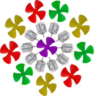 PGSA2Z 10 Pcs New 6v-9v Standard DC motor toy motor dc 6v- 9v high speed with 10Pcs fan For toys(Multicolor)
PGSA2Z 10 Pcs New 6v-9v Standard DC motor toy motor dc 6v- 9v high speed with 10Pcs fan For toys(Multicolor)