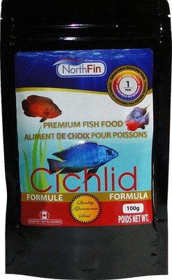 NorthFin Fish Food Cichlid Formula 1mm Pellet 100 Grams 100 g Dry Fish Food