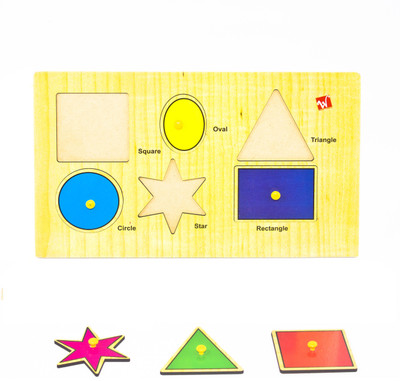Toyvala Pinewood Wooden Jigsaw Puzzle Board for Kids - Color and Shapes - Learning & Educational Gift for Kids(6 Pieces)
Toyvala Pinewood Wooden Jigsaw Puzzle Board for Kids - Color and Shapes - Learning & Educational Gift for Kids(6 Pieces)