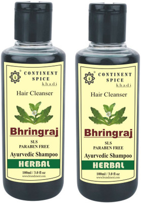 Continent Spice Khadi Bhringraj Shampoo -(SLS-Paraben Free) Pack of 2-CS682005(100 ml)
Continent Spice Khadi Bhringraj Shampoo -(SLS-Paraben Free) Pack of 2-CS682005(100 ml)