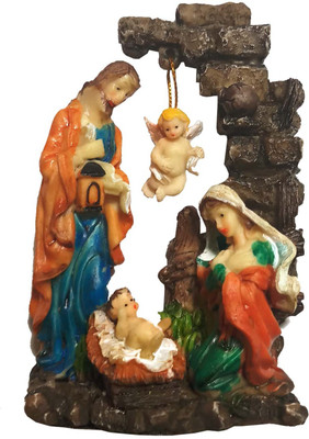 SK Craft Polyresin Antique Holy Faimly Statue-Baby Jesus Decorative Showpiece - 12 cm(Polyresin, Multicolor)
SK Craft Polyresin Antique Holy Faimly Statue-Baby Jesus Decorative Showpiece - 12 cm(Polyresin, Multicolor)