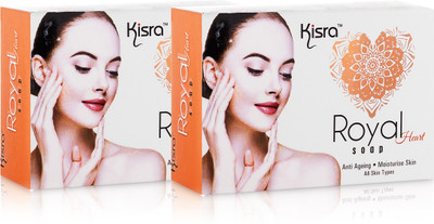 kisra royal heart soap royal heart soap(75 g, Pack of 2)