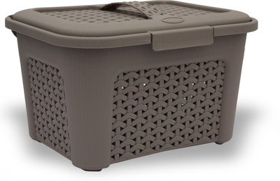 Jaypee Plus Karma Basket ,Grey Storage Basket(Pack of 1)