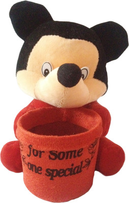 Toyz Avenue Stuffed PEN STAND FOR KIDS - 20 cm(Red, Black), Black;red