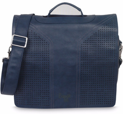 Baggit 15 inch Laptop Messenger Bag(Blue)