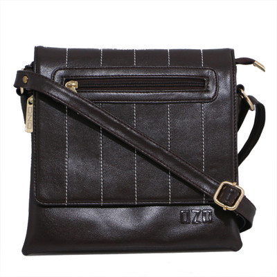 OZO Women Casual Brown PU Sling Bag