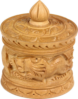 fab handicraft Jewellery Box Storage Purpose Vanity Box(Brown)