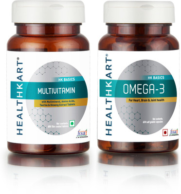 Healthkart Daily Essentials Combo (Omega - 60 Capsules + Multivitamin - 60 Capsules)(120)
Healthkart Daily Essentials Combo (Omega - 60 Capsules + Multivitamin - 60 Capsules)(120)