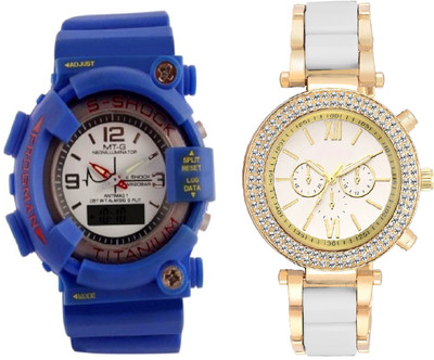 SOOMS BLUE S SHOCK STYLISH DIGITAL MEN WATCH WITH WHITE & GOLD TWO TONE COLLECTION DIAMOND STUDDED LADIES PARTY WEAR Watch - For Boys & Girls
SOOMS BLUE S SHOCK STYLISH DIGITAL MEN WATCH WITH WHITE & GOLD TWO TONE COLLECTION DIAMOND STUDDED LADIES PARTY WEAR Watch - For Boys & Girls