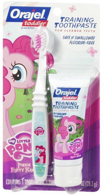 Orajel Training Toothpaste with Toothbrush 28.3g - My Little Pony(Pink, White)
Orajel Training Toothpaste with Toothbrush 28.3g - My Little Pony(Pink, White)