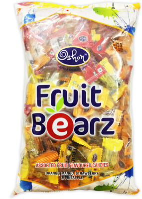 Oshon Fruit Bearz, 120 Pieces Pouch Assorted Candy