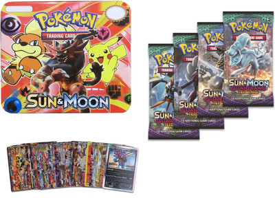 Assemble Pokemon Sun & Moon Trading Card Game With handle Big Metal Tin Box Limited Edition Card(Multicolor)
Assemble Pokemon Sun & Moon Trading Card Game With handle Big Metal Tin Box Limited Edition Card(Multicolor)