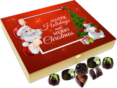 Chocholik Christmas Gift Box - Happy Holidays And Merry Christmas Chocolate Box - 20pc Truffles(240 g)
Chocholik Christmas Gift Box - Happy Holidays And Merry Christmas Chocolate Box - 20pc Truffles(240 g)