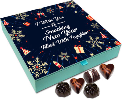 Chocholik New Year Chocolate Box - I Wish You A Smashing And Enjoyable New Year Chocolate Box - 9pc Truffles(108 g)
Chocholik New Year Chocolate Box - I Wish You A Smashing And Enjoyable New Year Chocolate Box - 9pc Truffles(108 g)
