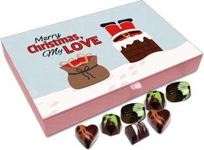 Chocholik Christmas Gift Box - Merry Christmas My Love Chocolate Box - 12pc Truffles(144 g)
Chocholik Christmas Gift Box - Merry Christmas My Love Chocolate Box - 12pc Truffles(144 g)
