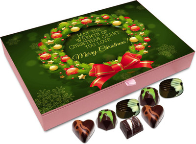 Chocholik Christmas Gift Box - May The Warmth Of Christmas Grant You Love Chocolate Box - 12pc Truffles(144 g)
Chocholik Christmas Gift Box - May The Warmth Of Christmas Grant You Love Chocolate Box - 12pc Truffles(144 g)