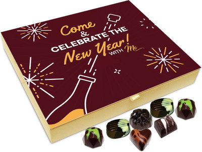 Chocholik New Year Chocolate Box - Come And Celebrate The New Year With Me Chocolate Box - 20pc Truffles(240 g)
Chocholik New Year Chocolate Box - Come And Celebrate The New Year With Me Chocolate Box - 20pc Truffles(240 g)
