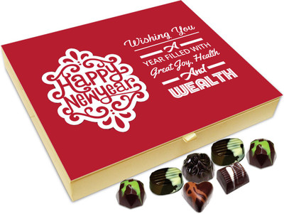 Chocholik New Year Chocolate Box - Wishing You A New Year Filled With Love Joy And Health Chocolate Box - 20pc Truffles(240 g)
Chocholik New Year Chocolate Box - Wishing You A New Year Filled With Love Joy And Health Chocolate Box - 20pc Truffles(240 g)