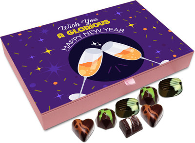 Chocholik New Year Chocolate Box - Wish You A Glorious New Year Chocolate Box - 12pc Truffles(144 g)
Chocholik New Year Chocolate Box - Wish You A Glorious New Year Chocolate Box - 12pc Truffles(144 g)