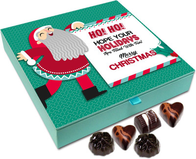 Chocholik Christmas Chocolate Box - Hope Your Holidays Are Filled With Fun, Merry Christmas Chocolate Box - 9pc Truffles(108 g)
Chocholik Christmas Chocolate Box - Hope Your Holidays Are Filled With Fun, Merry Christmas Chocolate Box - 9pc Truffles(108 g)