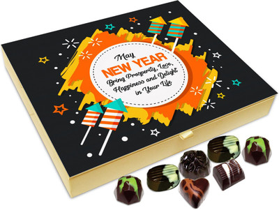 Chocholik New Year Gift Box - May This New Year Brings Prosperity Love And Happiness Chocolate Box - 20pc Truffles(240 g)
Chocholik New Year Gift Box - May This New Year Brings Prosperity Love And Happiness Chocolate Box - 20pc Truffles(240 g)