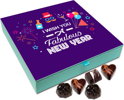Chocholik New Year Chocolate Box - I Wish You A Fabulous New Year Chocolate Box - 9pc Truffles(108 g)
Chocholik New Year Chocolate Box - I Wish You A Fabulous New Year Chocolate Box - 9pc Truffles(108 g)