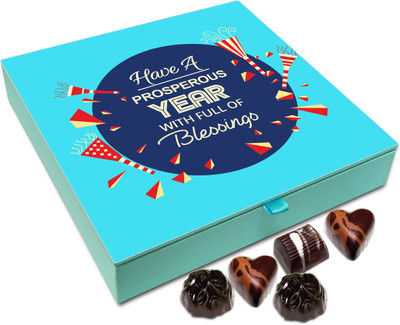 Chocholik New Year Chocolate Box - Have A Prosperous Year Full Of Blessings Chocolate Box - 9pc Truffles(108 g)
Chocholik New Year Chocolate Box - Have A Prosperous Year Full Of Blessings Chocolate Box - 9pc Truffles(108 g)