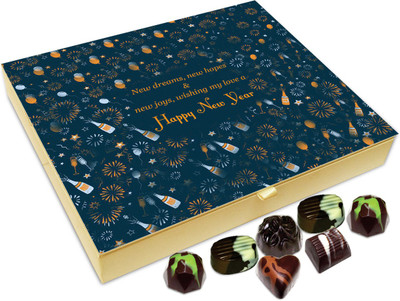 Chocholik New Year Gift Box - Wishing My Love A happy New Year Chocolate Box - 20pc Truffles(240 g)
Chocholik New Year Gift Box - Wishing My Love A happy New Year Chocolate Box - 20pc Truffles(240 g)