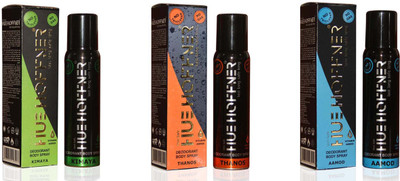 HUE HOFFNER KIMAYA, THANOS & AAMOD No Gas Deodorant Spray - For Men & Women(360 ml, Pack of 3)
HUE HOFFNER KIMAYA, THANOS & AAMOD No Gas Deodorant Spray - For Men & Women(360 ml, Pack of 3)