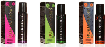 HUE HOFFNER AAKARSH, KIMAYA & THANOS No Gas Deodorant Spray - For Men & Women(360 ml, Pack of 3)
HUE HOFFNER AAKARSH, KIMAYA & THANOS No Gas Deodorant Spray - For Men & Women(360 ml, Pack of 3)