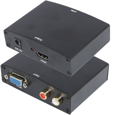 Technotech VGA to HDMI 1080p HD UPScaler Converter Box with audio Adapter for HDTV/ PC Media Streaming Device(Black)
Technotech VGA to HDMI 1080p HD UPScaler Converter Box with audio Adapter for HDTV/ PC Media Streaming Device(Black)