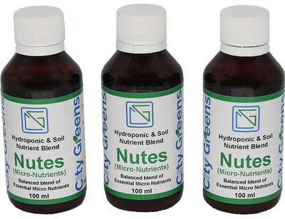 CityGreens Hydroponics & Soil Nutrient Blend - Nutes (Pack of 3) Soil Manure 27011F Soil Manure(300 ml Liquid)
CityGreens Hydroponics & Soil Nutrient Blend - Nutes (Pack of 3) Soil Manure 27011F Soil Manure(300 ml Liquid)