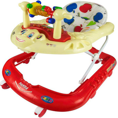 Abasr Musical Activity Walker With Parent Rod(Red)