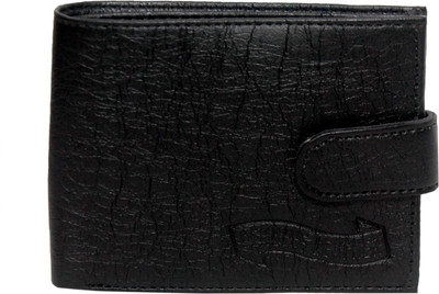 Shiv Shakti Men Black Genuine Leather Wallet(3 Card Slots)