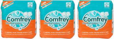 Comfrey PANT STYLE EASY WEAR ADULT DIAPER PANTS, SIZE XL, ( 10 Pcs. PACK ), SET OF 3 PACKS FOR WAIST SIZE 35"-47" INCHES. - XL(30 Pieces)
Comfrey PANT STYLE EASY WEAR ADULT DIAPER PANTS, SIZE XL, ( 10 Pcs. PACK ), SET OF 3 PACKS FOR WAIST SIZE 35"-47" INCHES. - XL(30 Pieces)