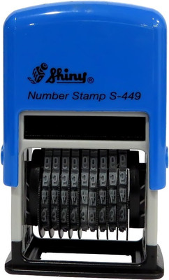 Shiny Self Inking Stamp Rubber 9 Digit Numbering Stamp S-449 Self Inking Stamp(10 x 3 x 2 cm, Blue)
Shiny Self Inking Stamp Rubber 9 Digit Numbering Stamp S-449 Self Inking Stamp(10 x 3 x 2 cm, Blue)