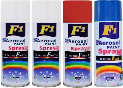 V T Eye Multicolor Spray Paint 450 ml(Pack of 4)