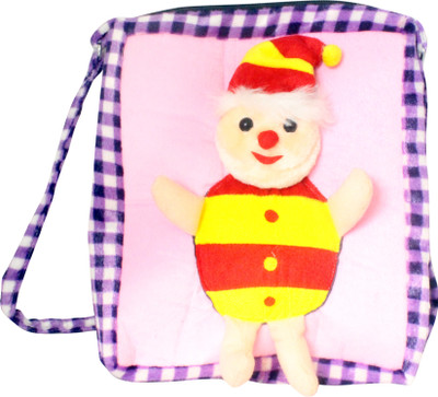 Tickles Funny Joker sling purse for kids - 28 cm(Pink)