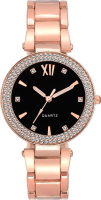 sooms simple & sobber look queen crystal studded rose gold and black dial DESIGNER ladies & girls Watch - For Women
sooms simple & sobber look queen crystal studded rose gold and black dial DESIGNER ladies & girls Watch - For Women