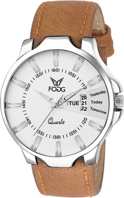 Fogg 1125-BR Day And Date Watch - For Men